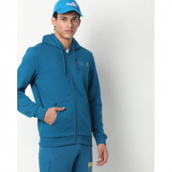 Zip-Front Hooded Jacket-75 cm