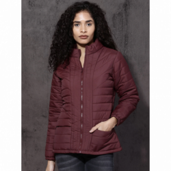 Denim Women Burgundy Solid...