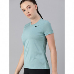 Nike Blue Solid Regular Top-M